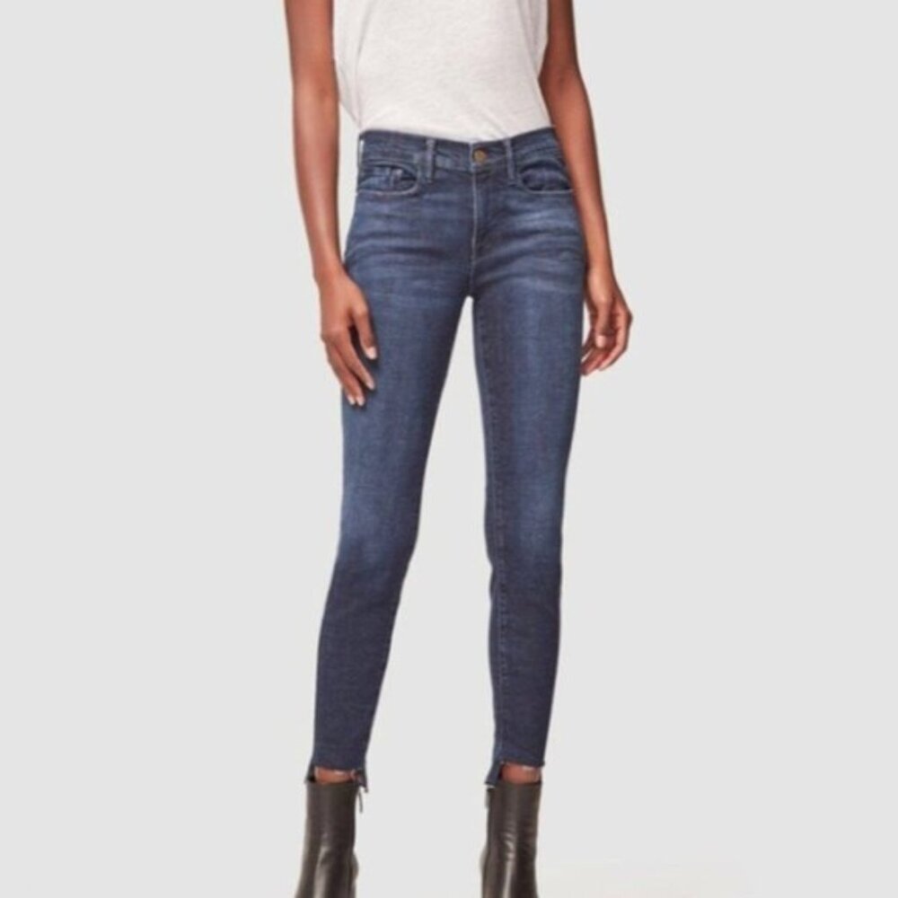FRAME - Le Skinny De Jeanne Raw Stagger Cropped Jeans - Size 31​